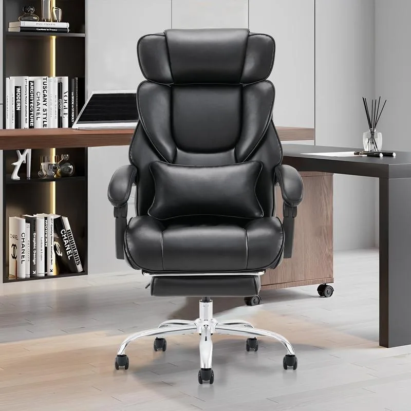 

COLAMY Office Chair with Footrest-Ergonomic Computer Chair with Extra Lumbar Support Pillow, High Back Executive Desk Cwith Wrt