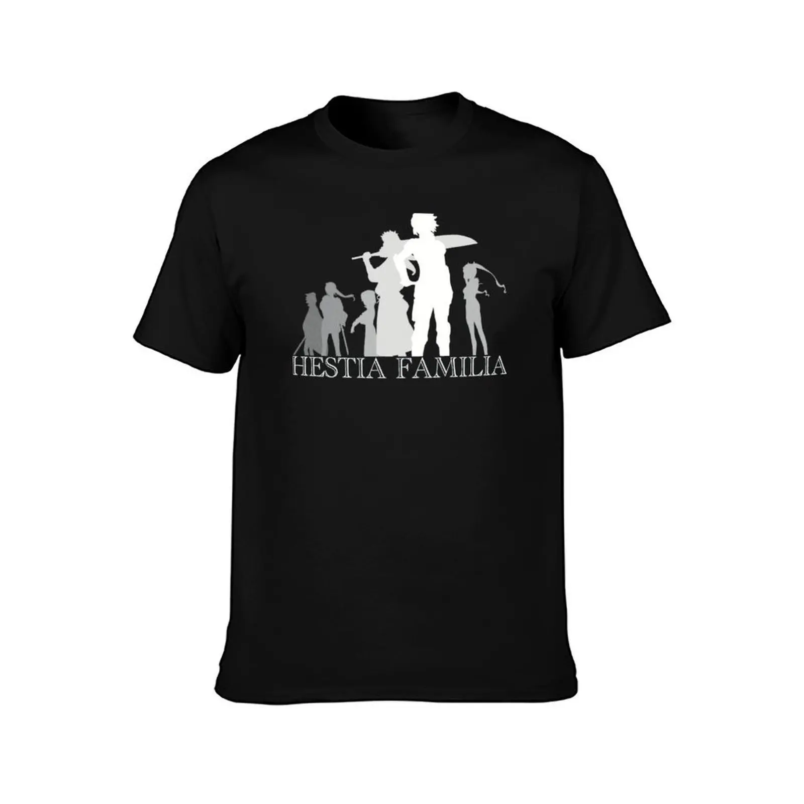 silhouette design of familia hestia members from anime danmachi or is it wrong to pick up girl in dungeon drawn in pop a T-Shirt