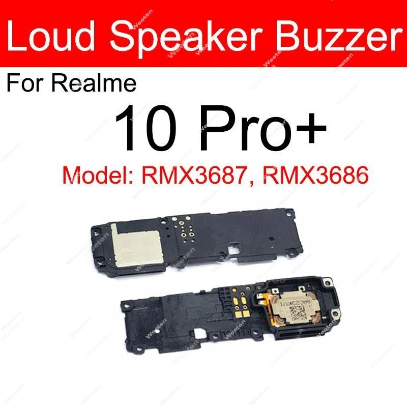 Loud Speaker Buzzer For Realme 10 11 Pro Plus 10S 10T 11X 4G 5G Loud Speaker Buzzer Ringer Flex Cable Repair Parts