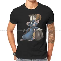 Ratatouilles Cartoon Men's TShirt Remy Cute Individuality T Shirt Harajuku Sweatshirts Hipster