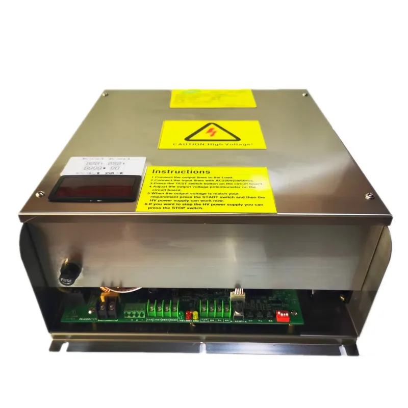 

Industrial -4 to -20 kV 1500 W Negative HV Supply Electrostatic Air Cleaner