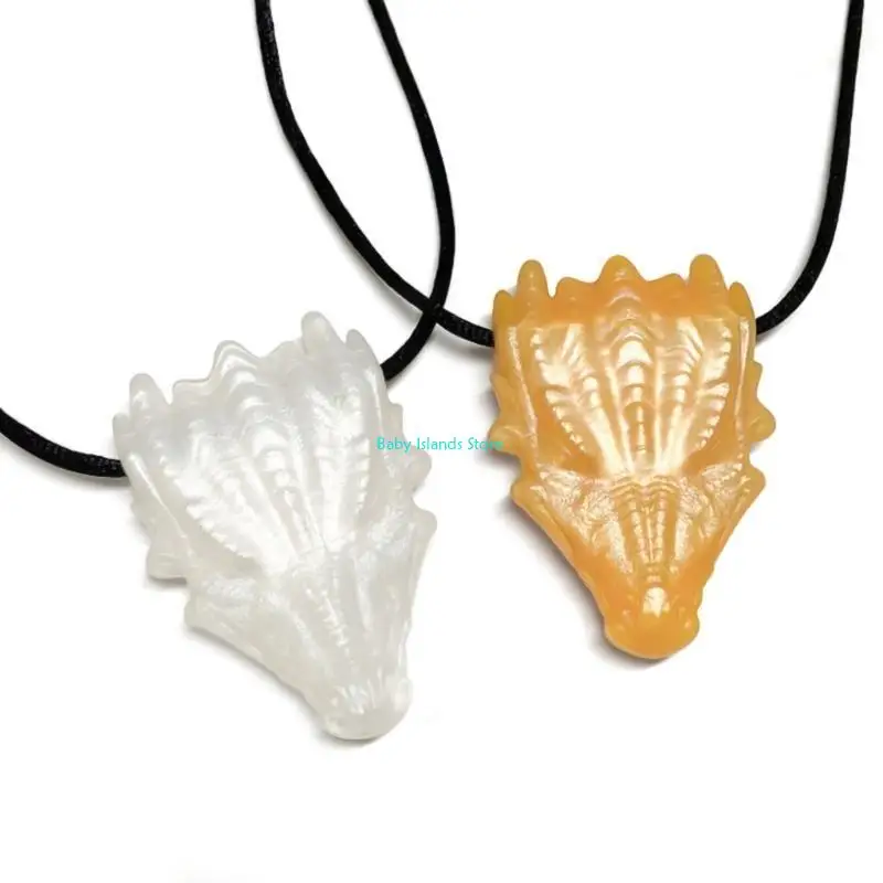 Collana masticabile in silicone K92D per dentizione del bambino lenitivo per bambini per bambini Dragon Drago Teether