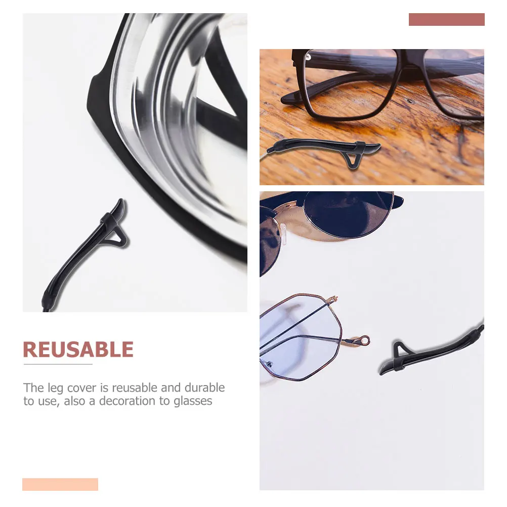 

Glasses Anti-slip Cover Eyeglass Ear Grips Nose Silica Gel Eyeglasses Temple Tips Sleeve Man