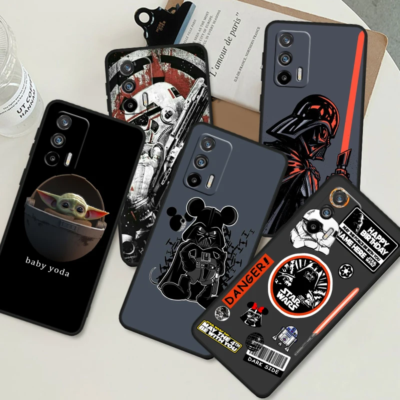 S-tar W-ars Baby Yodas For OPPO Realme GT Neo 10 9i 8i 7i 6s 5 Narzo 50i 50A 240W Pro Plus Black Soft Phone Case