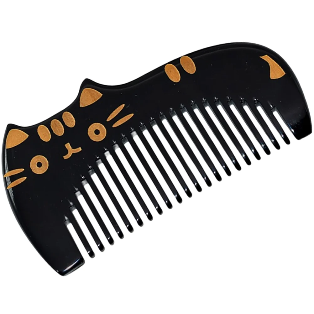 

Horn Comb Combs for Women Mini Hair Wide Tooth Detangler Pick Scalp Hairdressing Tool Curl Brushing Out Curls