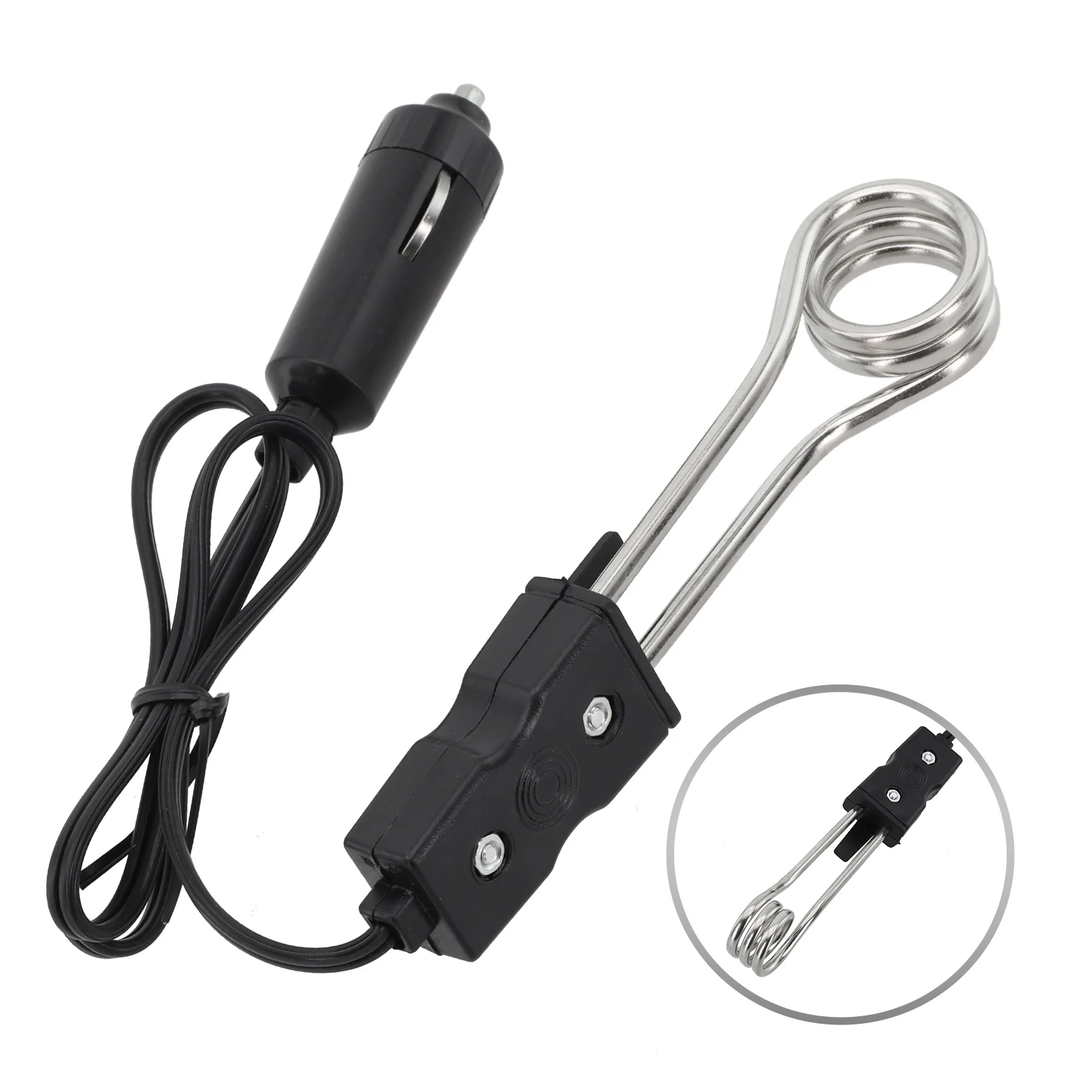 Совершенно новый обогреватель, автомобильный погружной нагреватель, автомобильный погружной нагреватель, 1 шт., аксессуары для супа, автобакелитовая вода, черная кофейная чашка