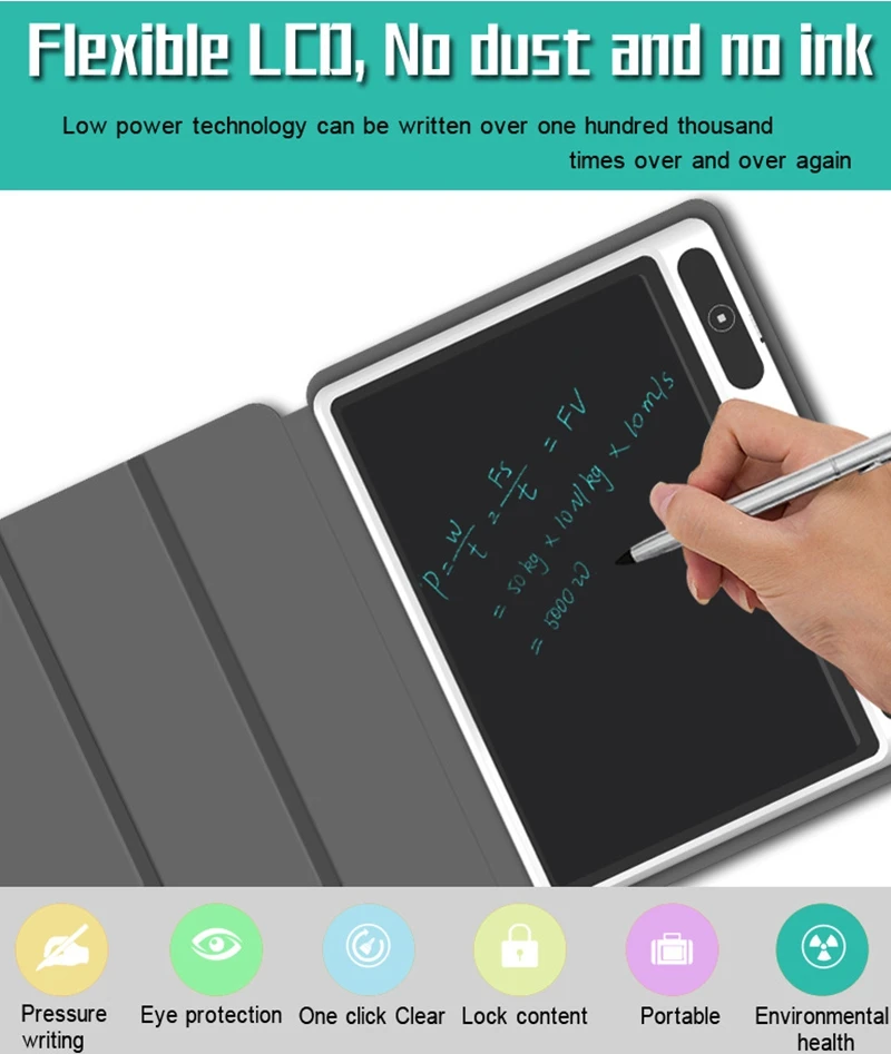 LCD Writing Tablet with Case Digital Drawing Tablet New Handwriting Pad For Kids Student Business Board Children's Graffiti Toys