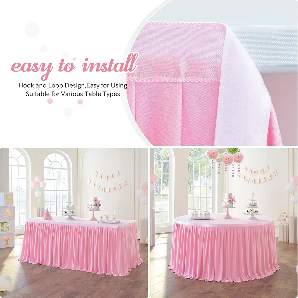 1 Stück Faltenfreier Hintergrundvorhang für Hochzeit, Brautparty, Babyparty, Foto, Bühnenhintergrund, Stoffdekoration für Geburtstagsfeiern – Detail 22