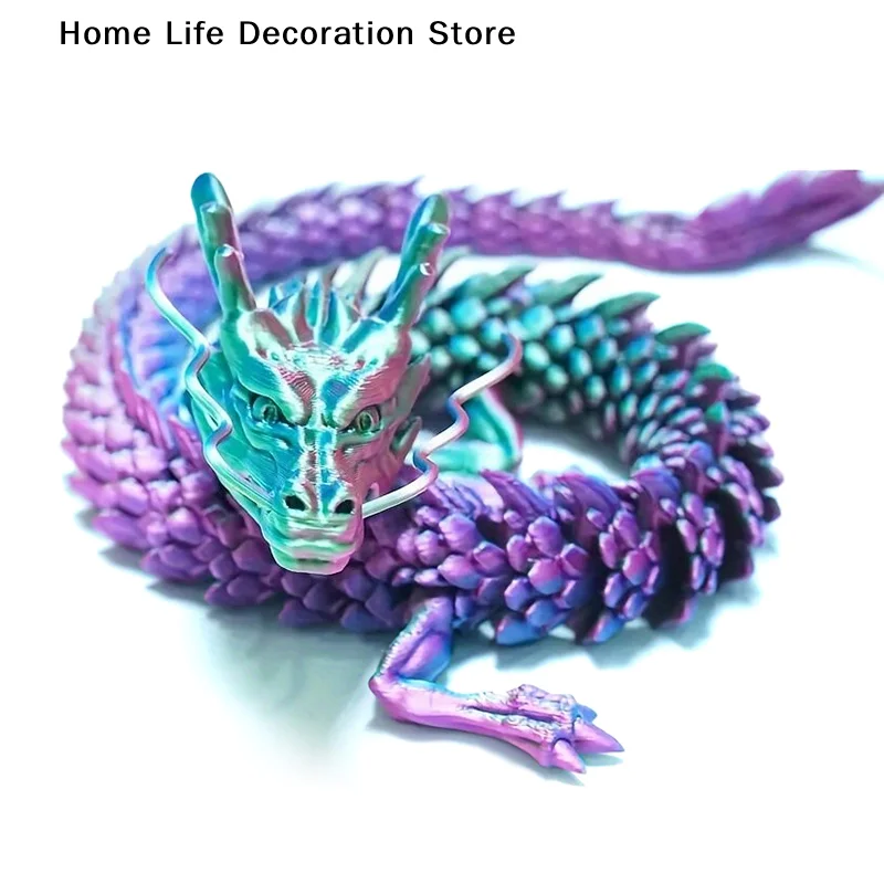 3D Printed Chinese Dragon Full Body Joints That Can Move Home Furnishings and Decorations Are Worth Collecting Creative Kids Toy