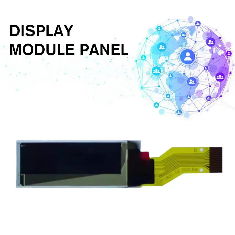 

0.91" 128x32 12Pin Display Module Panel SPI PMOLED OLED Display Module Panel Display Screen Accessories