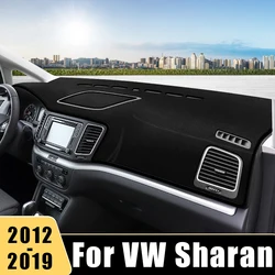 For Volkswagen VW Sharan 7N 2012 2013 2014 2015 2016 2017 2018 2019 Car Dashboard Cover Mat  Instrument Carpet Pad Accessories