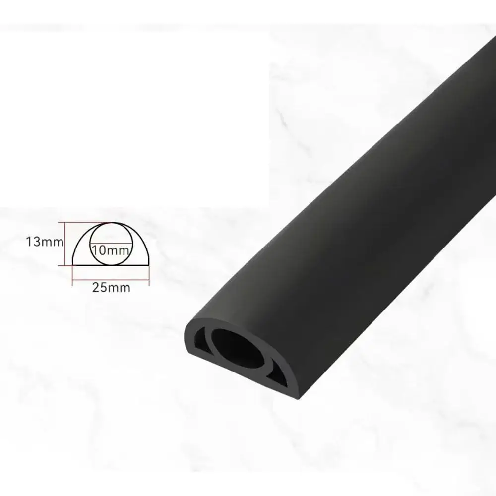 Cable Concealer Manage Anti-extrusion Floor Cord Cover Arc 2CM/2.5CM Cord Protector Durable Self-Adhesive Wire Organizer