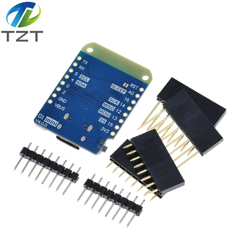 WeMos D1 Mini Pro V3.0 NodeMcu TZT 4 MB/16 MB Bytes Lua WIFI Internet of Things Entwicklungsboard basierend auf ESP8266 CH340G Nodemcu V2 – Detail 35