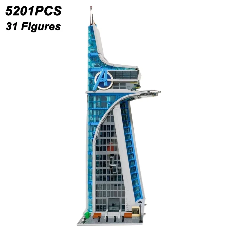 5201ピース アベンジャーズ タワー モジュラーモデル 組み立てブロック スーパーヒーロータワー 建築玩具 男の子向け クリスマスプレゼント