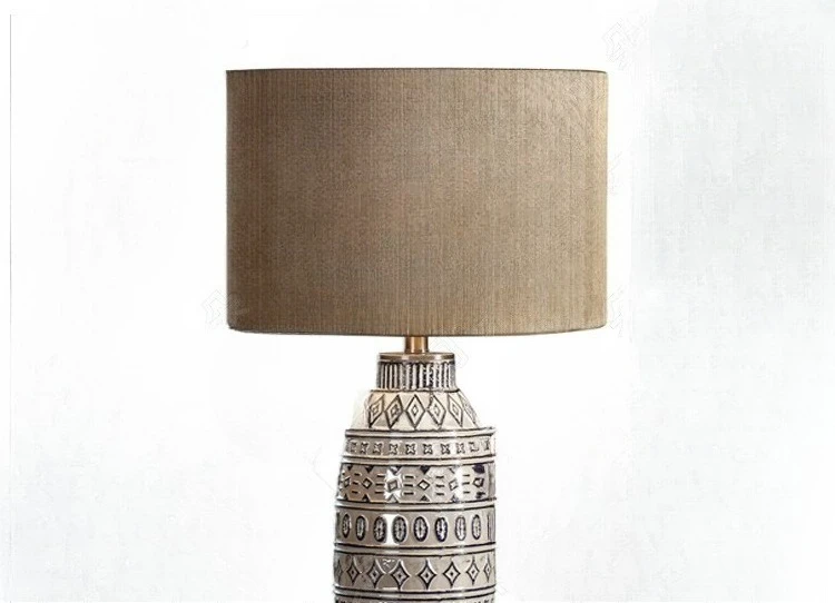 

American style, desk lamp, bedroom, bedside lamp, simplicity, living room, personality, creativity, ceramics