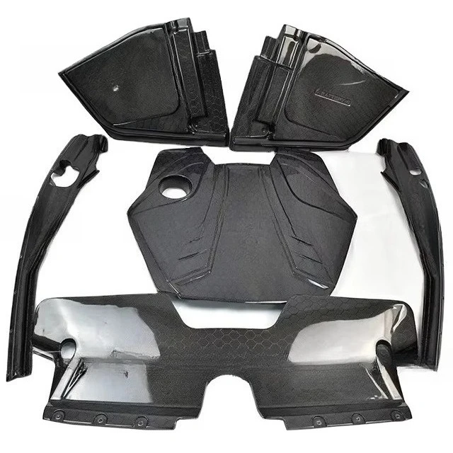 

Индивидуальные карбоновые панели с сотовой структурой: крышка двигателя, панель охлаждения, крышка аккумулятора, крышка бачка тормозной жидкости для INFINITI Q60 Q50 2016-2019 годов