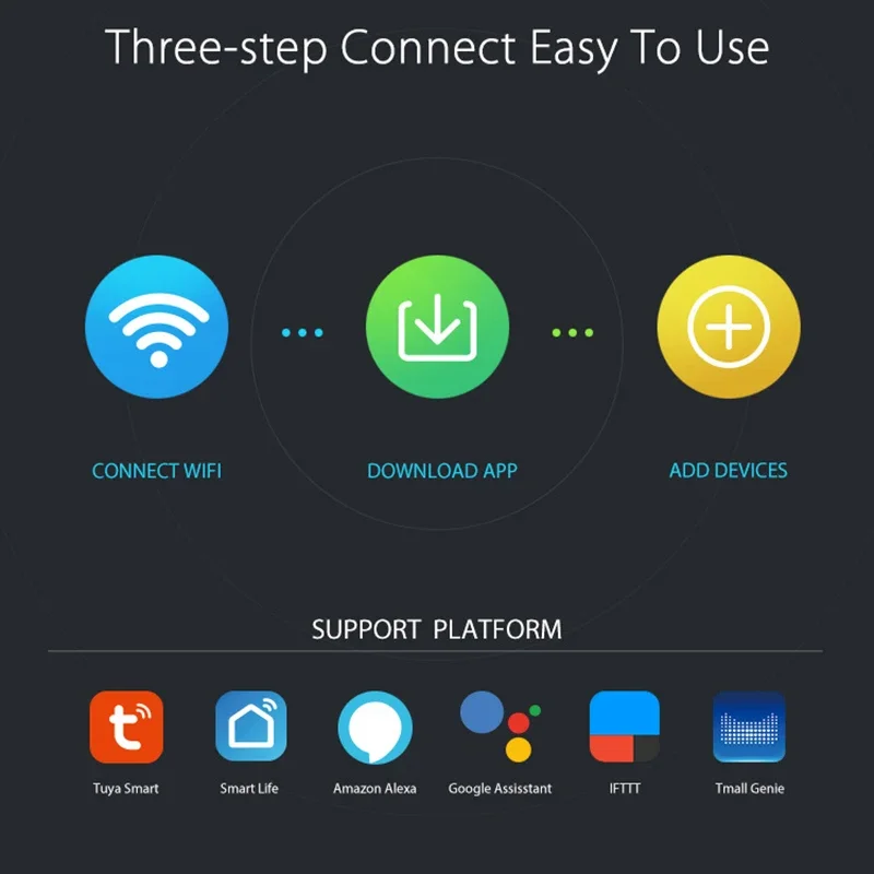 Tuya 스마트 홈 보안 WiFi 사이렌 알람 온도 및 습도 센서 APP 원격 제어 Alexa Google 홈 호환