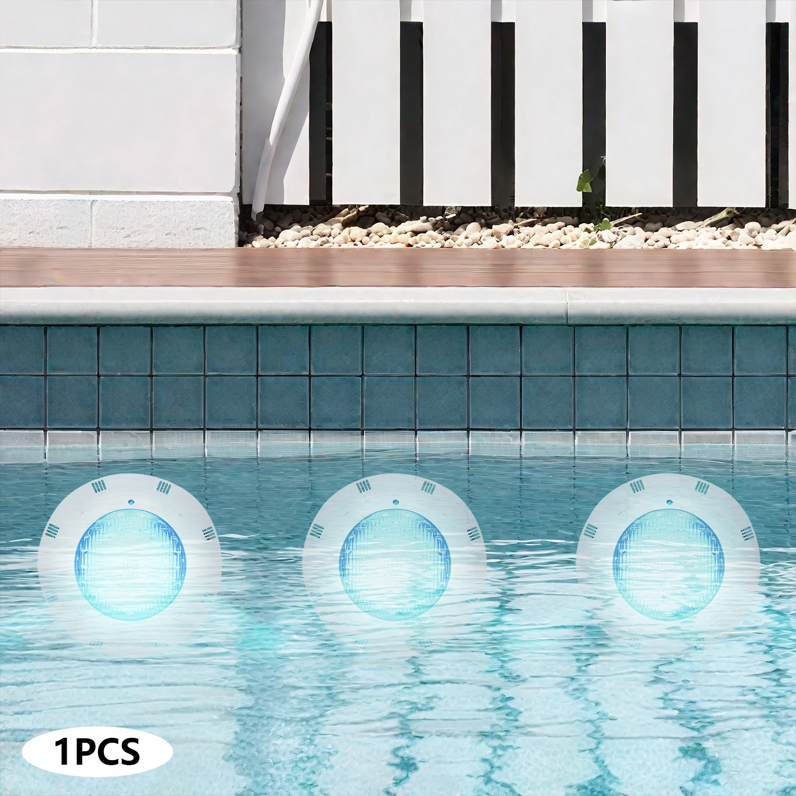 12 V 45 W IP68 wasserdichte RGB-LED-Unterwasserlampe, 7 Farbwechsel, Pool-SPA-Licht mit Fernbedienung für Schwimmbadbeleuchtung