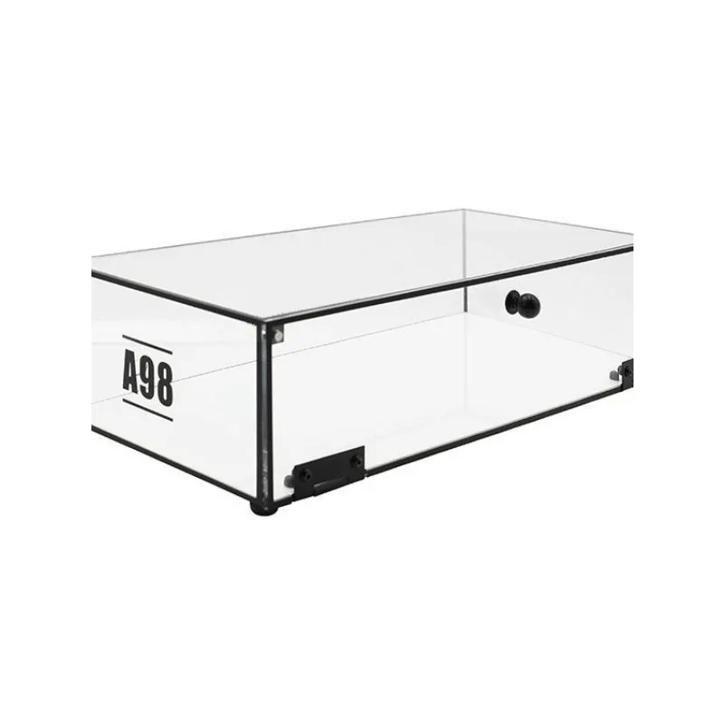 Transparent keyboard storage cabinet, acrylic display box, desktop dust compartment table and peripheral keyboard and mouse