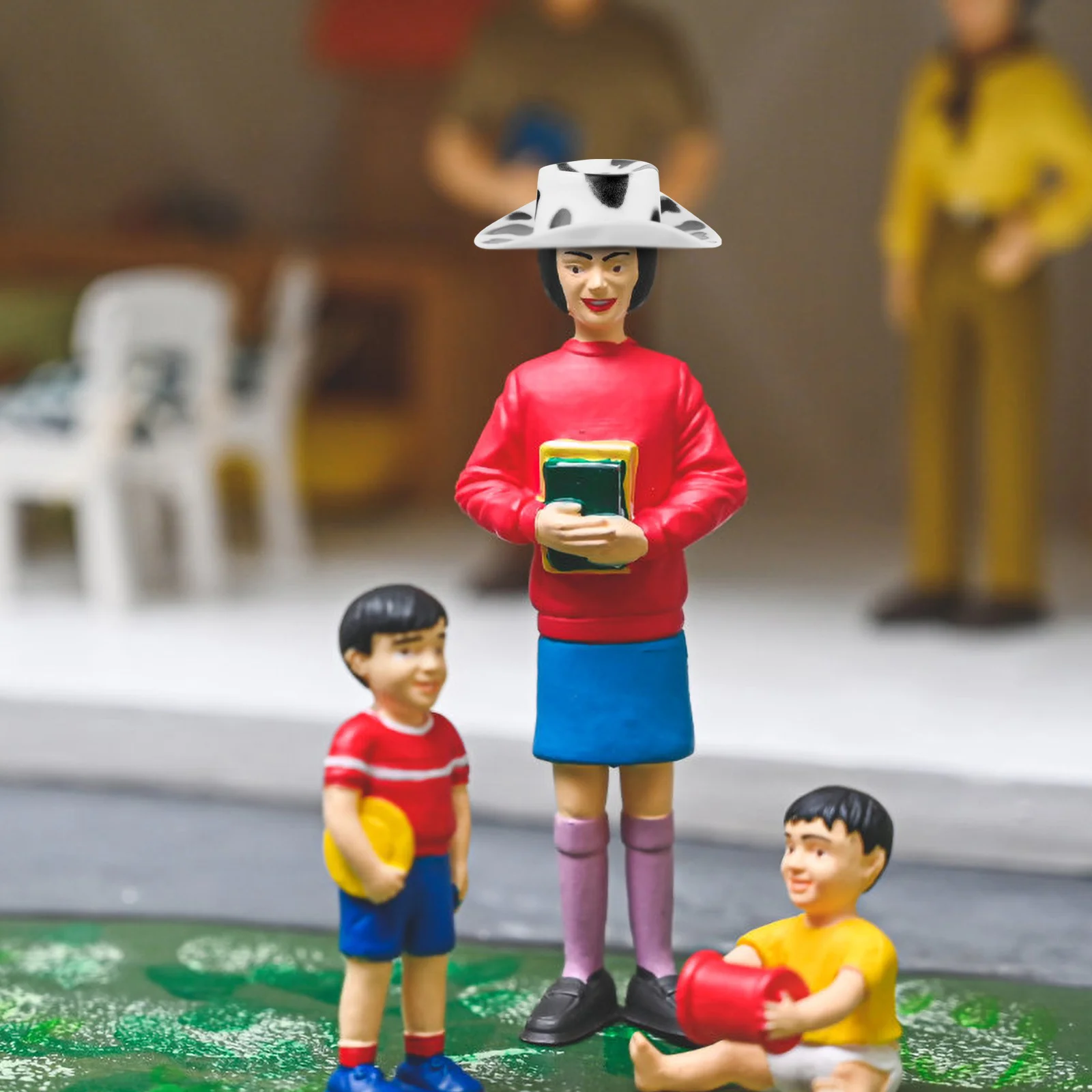 

30Pcs Mini Cowboy Hats Cow Printed Western Style Tiny Hats for Cake Cupcake Decoration Craft Projects Miniature Hat for Party