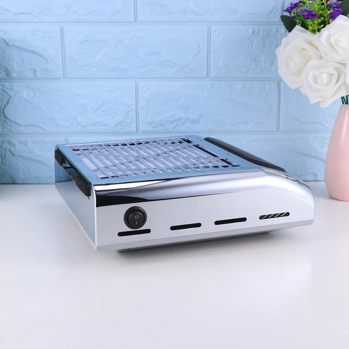 

1Pcs Professional Nail Dust Collector 18W Strong Suction Fan for Acrylic Gel 3D Nail Art Polishing Filing Dust Extraction Eu