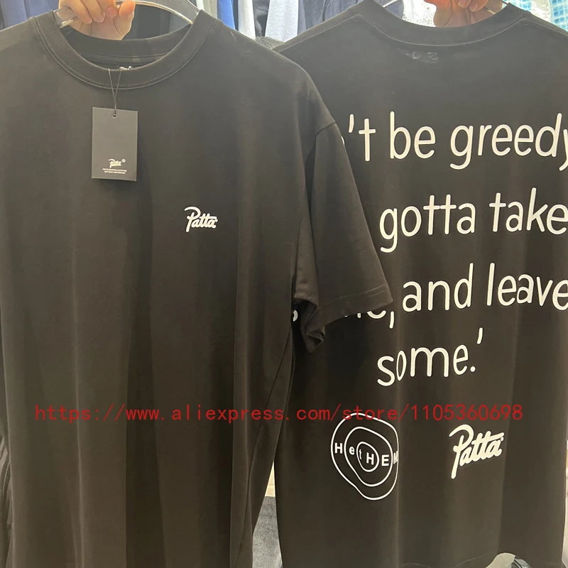 2026 New PATTA T-shirt Summer Fashion 100%Cotton Men's T-shirt
