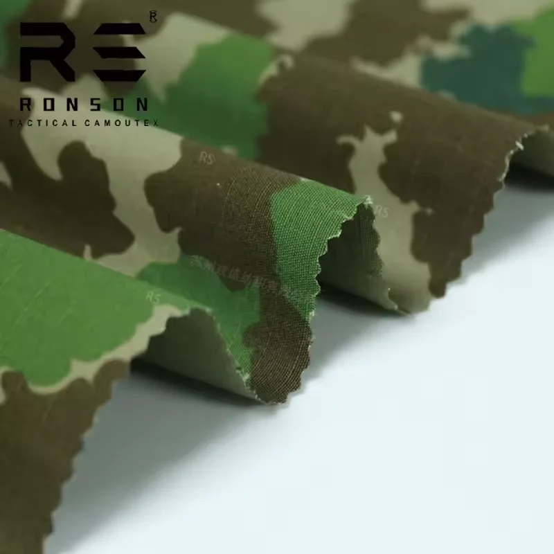 NC5050 Ripstop camouflage M58 Flachtarnenmuster Blumentarn printed tactical nylon cotton camouflage tactical fabric