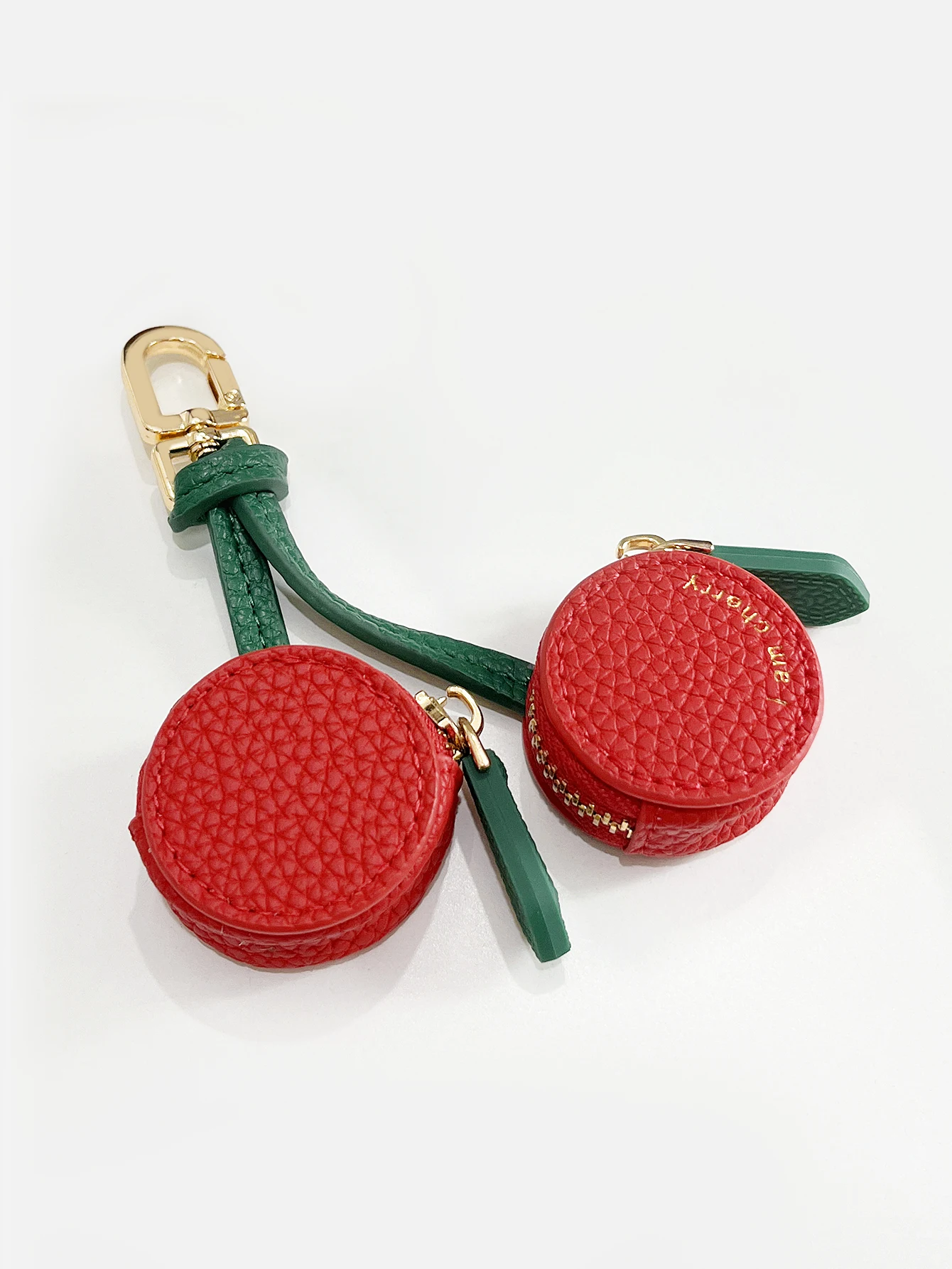 Modischer Persönlichkeits-Fruchtanhänger in Kirschform, Mini-Münzbörse, Niedlicher Schlüsselanhänger, PU-Leder-Taschenanhänger, Kleine Tasche, Geschenk für Mädchen – Detail 9