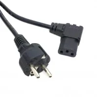 

Европейская вилка европейского стандарта, плоская Nema 5-15P к IEC C13, левый угловой кабель питания, адаптер для ЖК-дисплея, светодиодного настенного крепления, телевизора, 5 футов, 1,5 м, 150 см