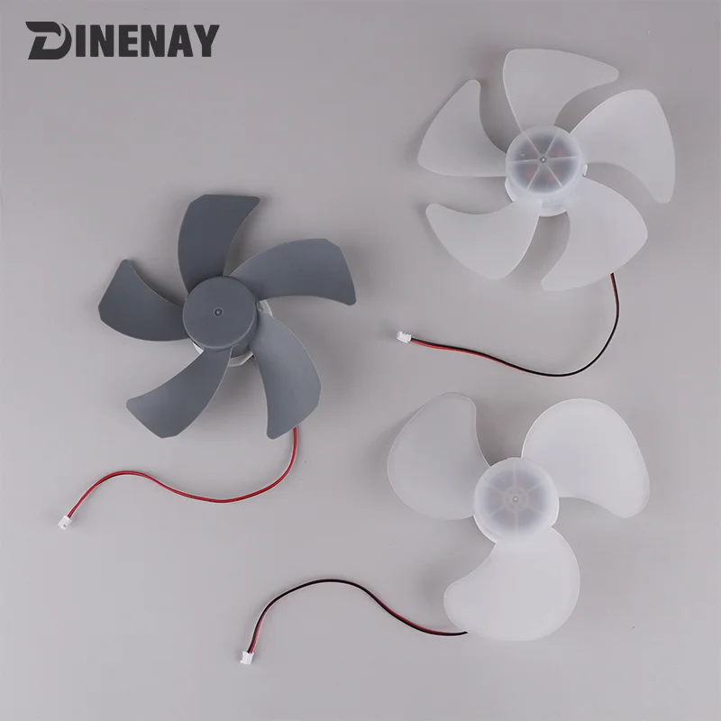 6Inch USB Motor 3/5 Blades Brushless Fan Motor DC5V-9V Fan Motor Desktop Fan Core With Fan Blades High Air Volume