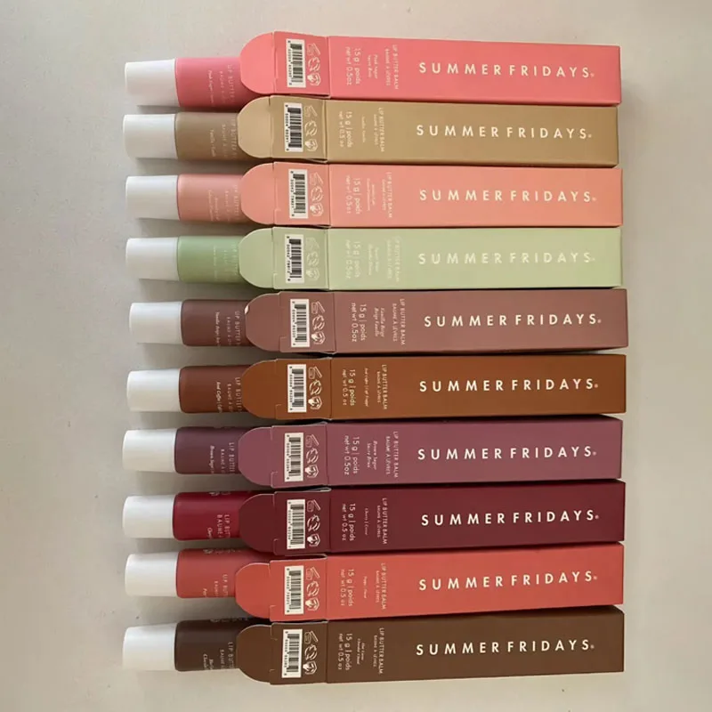 Summer Fridays Balsamo per labbra Specchio idratante Lucidalabbra Rosa Guava Vaniglia Zucchero rosa Torta al caffè Rossetto Olio trasparente Trucco
