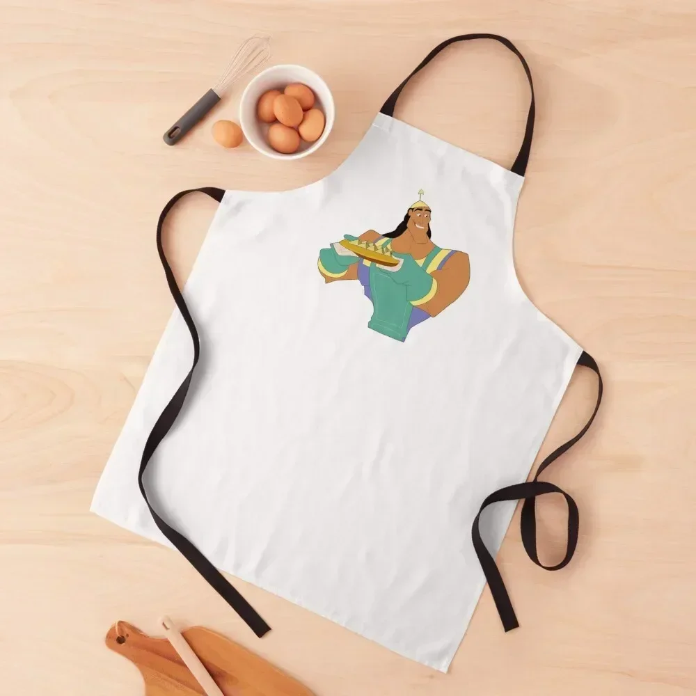 

Kronk Emperors New Groove Spinach Puffs Apron Professional Barber Chef Uniform bib Things For The Kitchen Apron