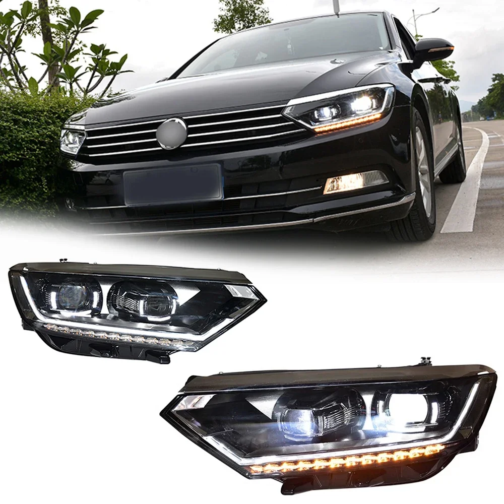 

LED HeadLights For VW PASSAT B8 17-20 To New Style Full Led DRL Car Head Lamp Assembly Signal Accessories Modified Lamp
