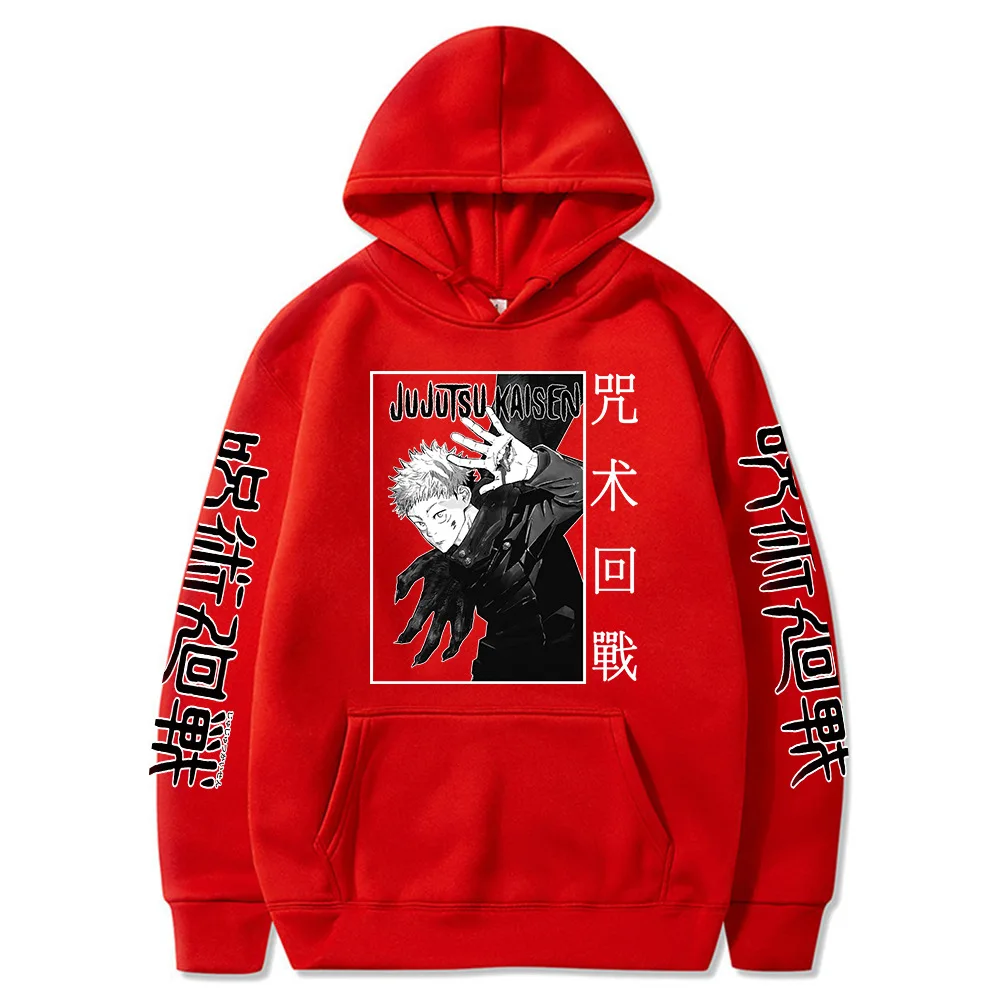 Jujutsu Kaisen Anime Character Images Printed Casual Sweatshirt Street Sports Style Trendy Women's Clothing High Street Culture