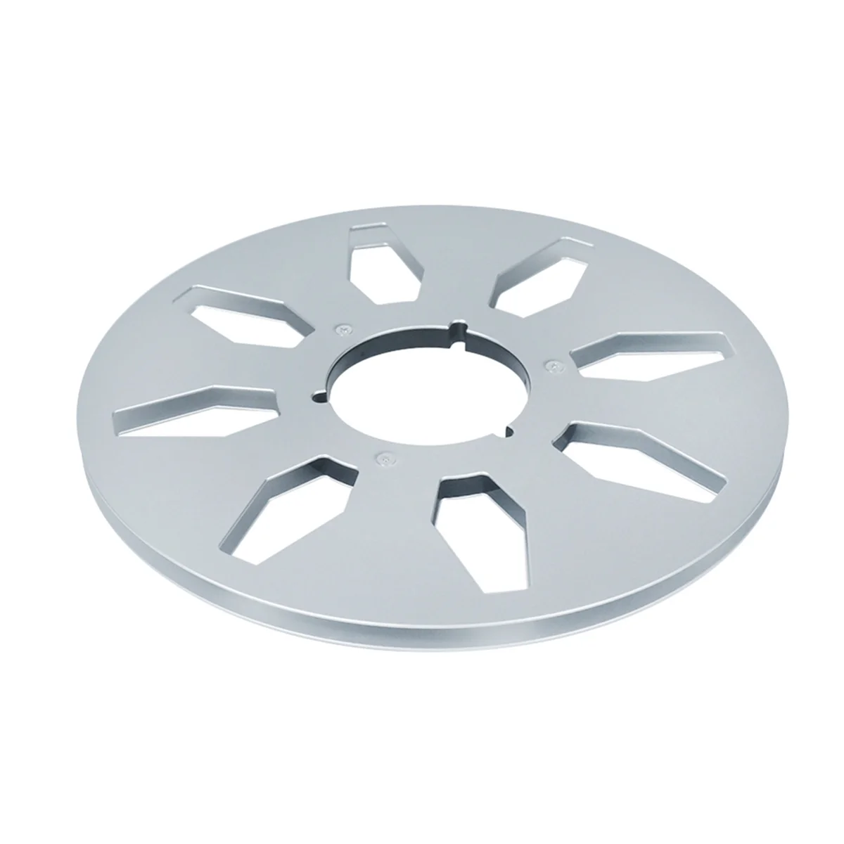

2025+1/4 10Inch Empty Tape Reel Aluminum Alloy Reel Tape Recorder Accessories Empty Disc Opening Machine Parts for Silver