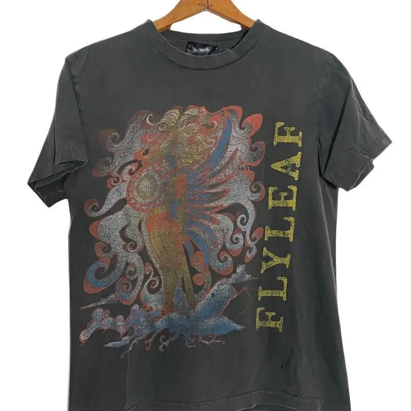 Overdyed Flyleaf Band T Shirt Reprint Faded Size Small