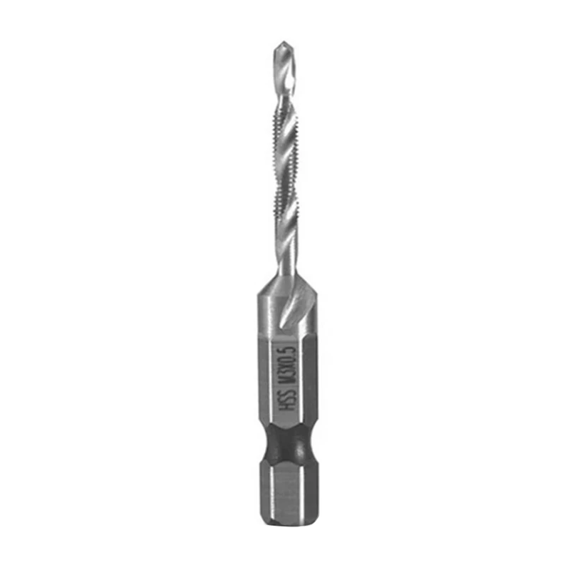 M3X0.5Mm High-Speed Steel 4341 Titanium Plated Composite Tap Drill And Tap Integrated Machine Tap Open And Chamfer Tool