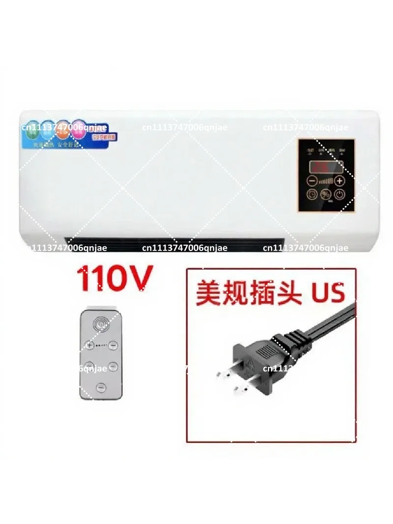 1500W Wall Mount Space Heater, Fast Heating Electric Fan Heater with Remote, Silent Operation for Bathroom and Indoor Use