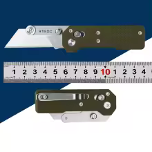 9TiEDC Folding Knife Blade G10 Handle Folding wallpaper knife industrial grade cable stripping Tool EDC - AliExpress 