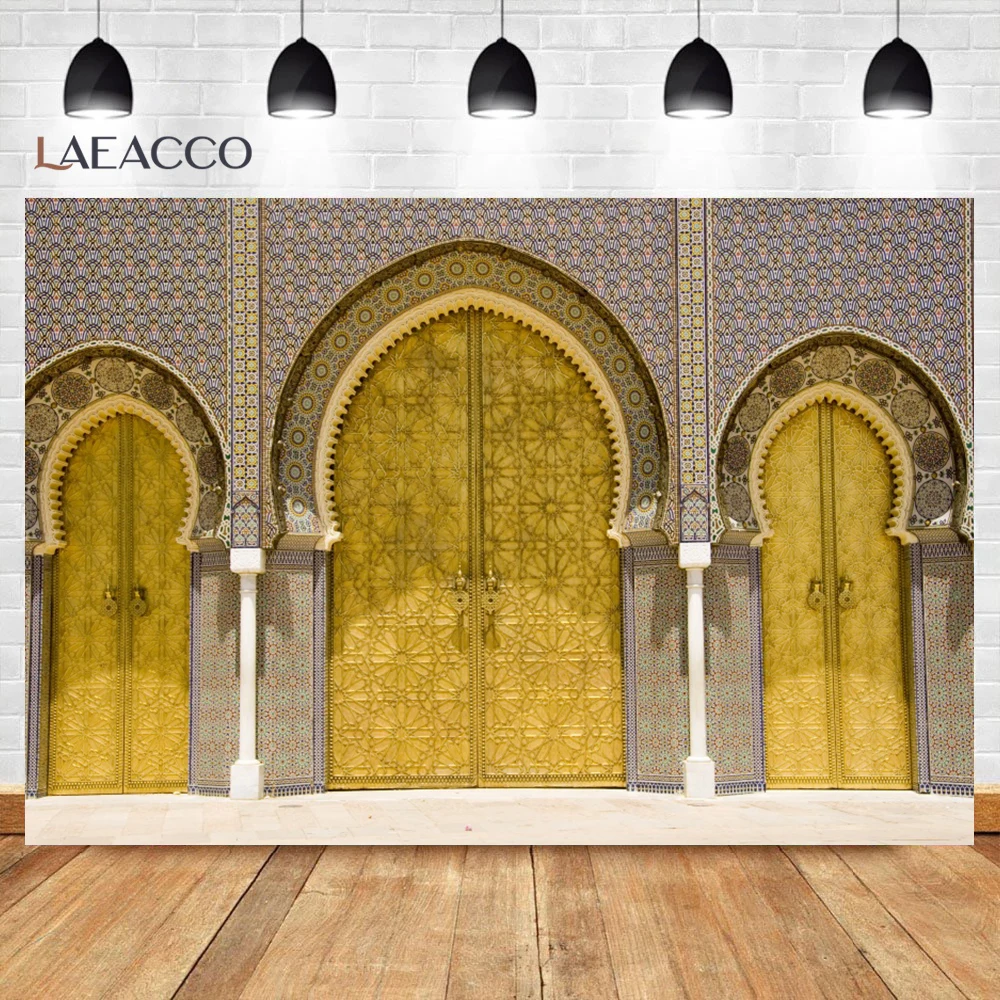 Vintage Islamic Architecture Photography Backdrop Moroccan Artist Home Background Bohemian Living Room Decoration Photo Studio