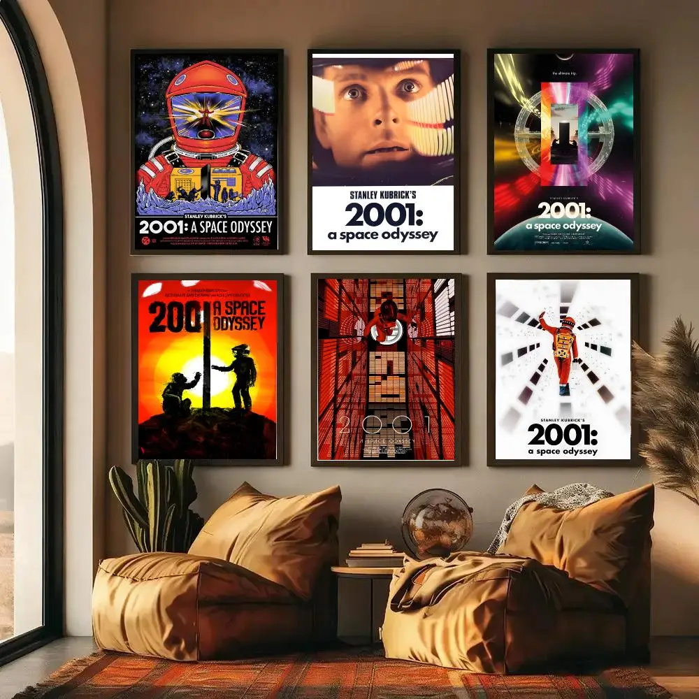 2001 A Space Odyssey Poster High-definition Waterproof Poster Stickers, Suitable For Bedroom, Living Room, Home Decoration