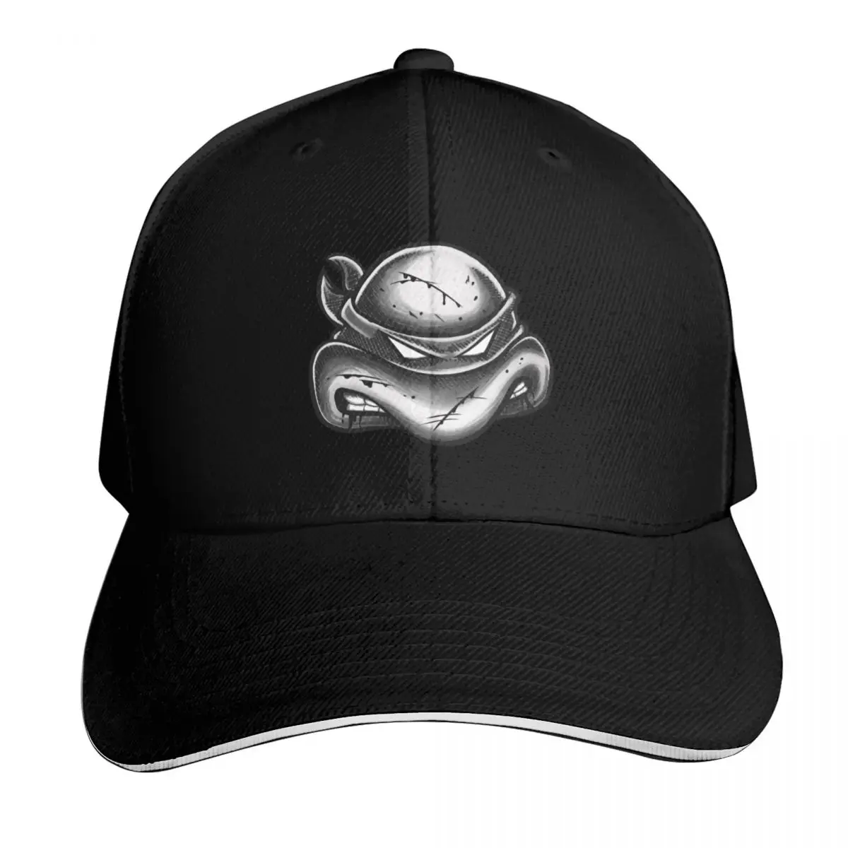 Turtle comic style Monotone Baseball Cap Low Profile Unstructured Unisex for Men Women Outdoor Golf Running Hiking