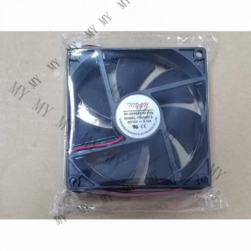 

Вентилятор TT 1 шт. для TOYON Fan TD9025LS, DC 12V 0.16A, 2 контакта, 9 см, 9025