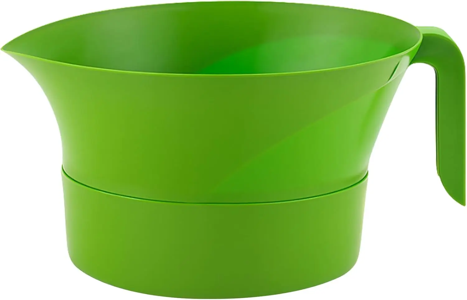 

3-Piece Colander Grease Strainer Set – Green Grease Separator with Handle, Container & Lid – Strains Bacon, Pasta, Gro