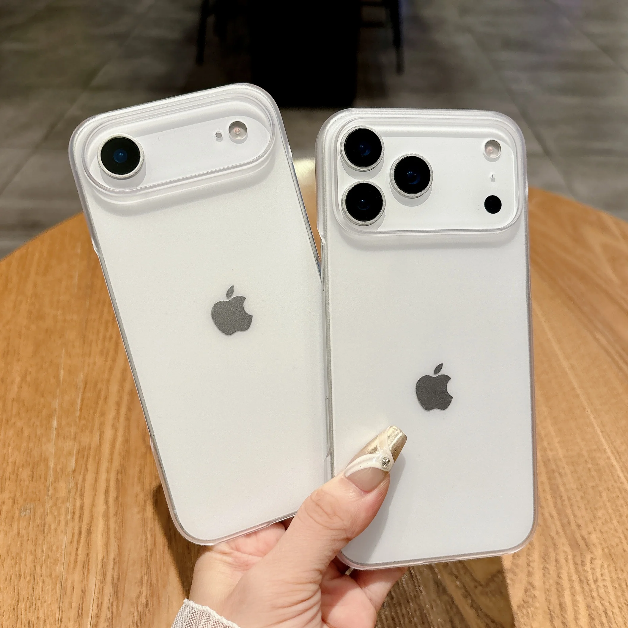 Halbe Packung transparente schlanke Handyhülle für Apple IPhone 17 Air 16 15 14 13 12 11 X XS XR Pro Max Cover Clear Hard Case