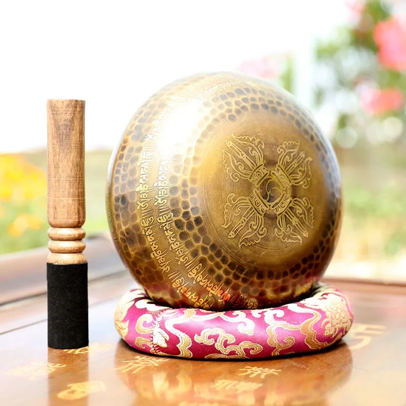 Nepal Handmade Tibetan Bowls Large Brass Singing Bowl Buddhist Meditation Sound Healing Chakras Healing Sound Bowls Mindfulness