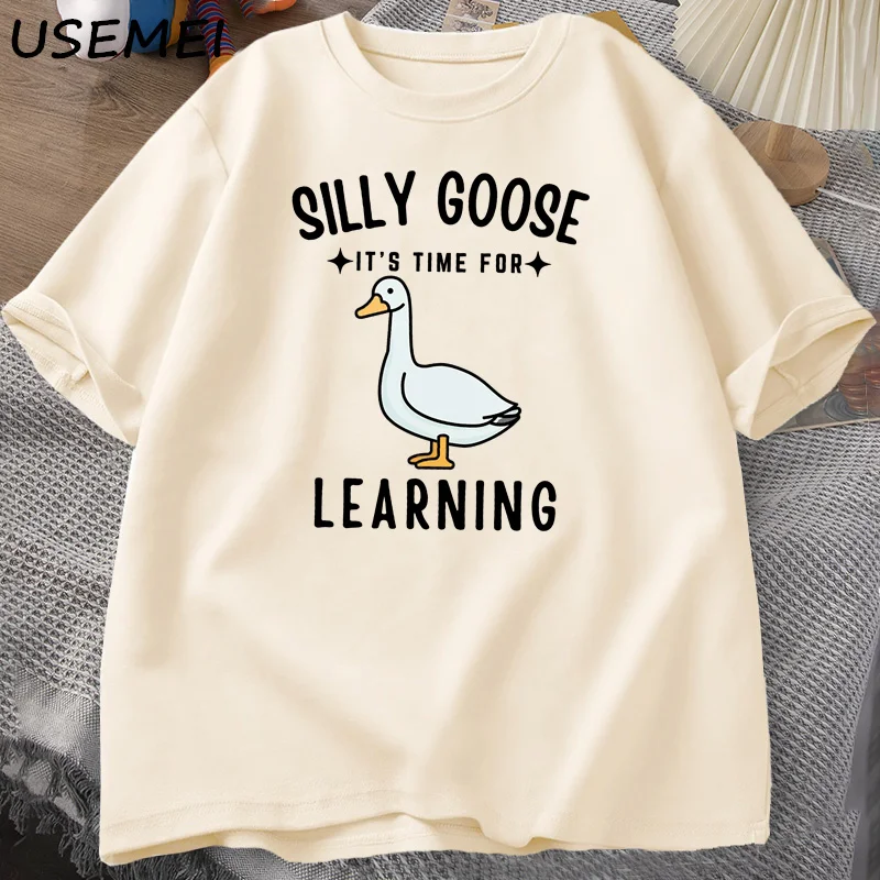 Silly Goose T Shirt First Day of School T-Shirt Funny Back To School Tee Teacher Tshirt Men Women Designer Clothes Cotton Tees image 3