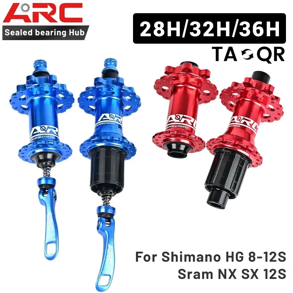 ARC Mountain Bike Hubs 28/32/36 Holes MTB Hub NBK 4 Sealed Bearing Bicycle Disc Brake Hub For Shimano HG 8-12S SRAM NX SX 12S