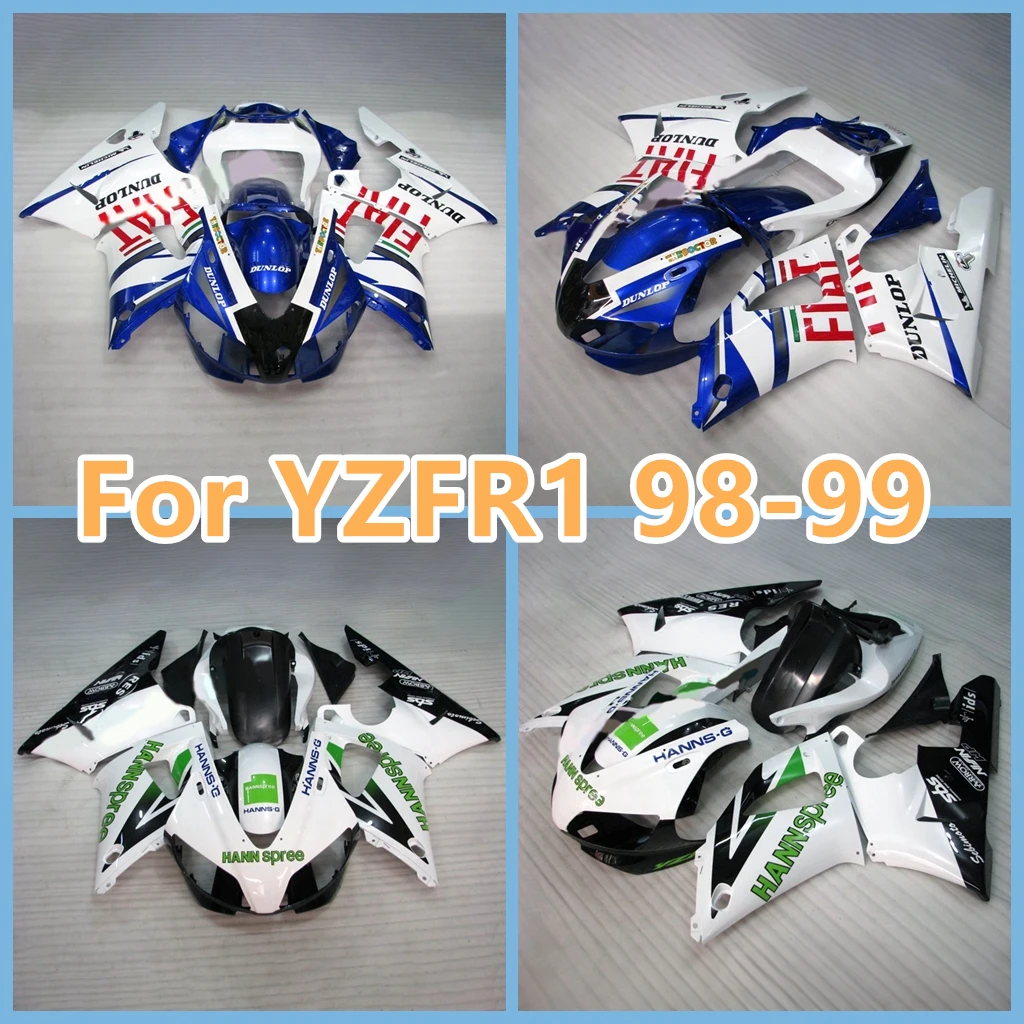 Chinese Bodywork Kit for YAMAHA YZFR1 98 99 YZF-R1 1998 1999 Sportbike Road Racing Motorcycle Road Racing Fairing No Need Modify