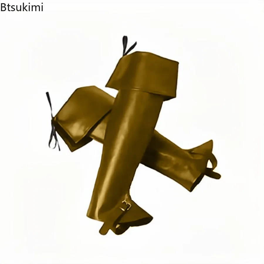 الرجعية القرون الوسطى الفايكنج شين الحرس بولي Leather الجلود واقي أحذية بلاستيك Spats عصر النهضة الجراميق فارس الساق الحرس تأثيري حلي اكسسوارات